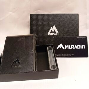 Muradin Tactical Minimalist Wallet Slim RFID-Blocking Metal Card Holder